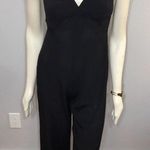 Forever 21 Little Black Strappy Plunging Neck Jumpsuit Sz Small Photo 5