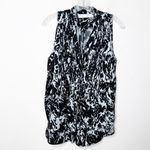 Proenza Schouler WHITE LABEL | Printed Sleeveless Pintuck Georgette Top Sz. 4 Photo 2