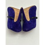 Malone Souliers  Maureen 
Suede Black Leather Slide Pointed
Toe Pump Heels Photo 4