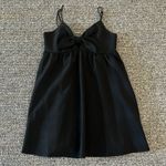 TCEC  mini black bow dress Sz L Photo 0
