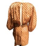 4si3nna Alora Shimmer Polka Dot Minidress In Gold and Black size S NWOT Photo 10