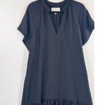 Brochu Walker Womens Dress Black The Seda Flutter Mini V Neck A Line Medium Photo 4