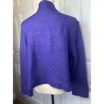 Antoine et‎ Lili Confectionné en France Purple Mohair Wool Open Cardigan SIze 14 Photo 2