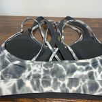 Victoria's Secret Women's So Strappy Tie Dye Sports Bra Gray White Black Small Photo 4