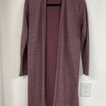 Free People  Beach Dusty Mauve Long Line Cardigan Sweater Duster XS Oversized Photo 0