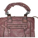 Diesel Vintage Leather Handbag Tote Purse Heavy Hardware Burgundy Leather India Photo 1