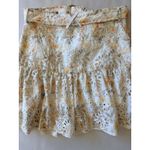 Sofie the Label Floral Flower Eyelet Tiered Belted Mini Skirt Womens Medium Photo 9