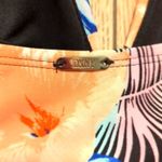 DKNY  NEW Women's XL Tropical Print Plunge Halter Neck Sexy 1 Piece Swim Suit NWT Photo 6