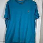 Ralph Lauren Polo  Teal Turquoise Chest Horse Logo Shirt Size Large EUC #5843 Photo 0
