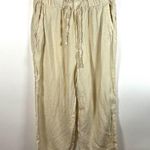 Cloth & Stone  Boho Crop Linen Pants Women Small Distressed Chic Lagenlook Frayed Photo 0