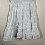 Francesca's Francesca’s White Cidney Smocked Waist Mini Dress Photo 11