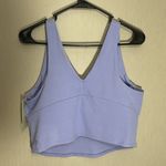 All In Motion 🔵  NWT Light Purple V-Neck ribbed Crop padded sports bra xxl plus Photo 2