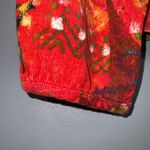 Chico's Chico’s Orange Multicolor Corduroy Button Down Long Sleeve Shirt Jacket Medium Photo 4