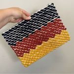 Handmade Boho‎ Clutch With Tassel Blue Photo 4