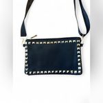 Yoki Saffiano-Style Vegan Leather Studded Clutch Crossbody – Black Gold | NWOT Photo 1