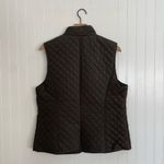 G.H. BASS Quilted Snap Front Collared Equestrian Outdoor Vest Olive Green Size L Size L Photo 1