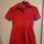 Vintage 70's red nurse top uniform size xs Photo 0