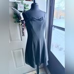 NWT Y2K mini black bow swing cocktail party dress, size 13/14 Size M Photo 1