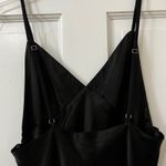 BY ZENDAYA Sz L Black Satin Slip Babydoll Midi Dress Coquette Whimsigoth Size L Photo 5