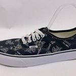 Vans Authentic Thank You Floral Black Women's Sneakers Color Black/White SZ 10.5 Photo 5