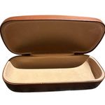 Longchamp Glasses/Sunglasses Hard Case Brown Tan Photo 2