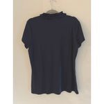 Lilly Pulitzer  Luxletic Frida Ruffle Polo Top Womens XL Navy Blue UPF 50+ Preppy Photo 4