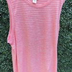 Athleta  STRIPE SUNSET GLOW SLEEVELESS BREEZY TOP TANK SIZE LARGE NWOT Photo 0