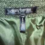 Daisy Fuentes Vintage Green Wool Blend Tweed Blazer Photo 4