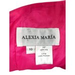 Alexia Maria Pink Silk One Shoulder Bow Detail Mini Dress‎ Size 10 Photo 5