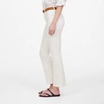 Madewell NWT Women's Mid-Rise Kick Out Crop Jeans Pure White Size 32 Photo 1