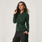 NWT OGL MaxWarmThermal Surplice Long Sleeve Top In Bush Green
$45MSRP Green Size L Photo 3