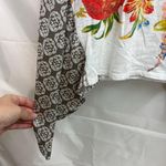 Anthropologie Little Yellow Button  women's Elysia floral loose relaxed‎ shirt S Photo 2