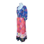Carolina K Alexa Dress‎ Multicolor Foliage Print Size XS Red Photo 5
