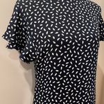 H&M Navy Blue Speckled Dress Photo 1