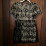 Forever 21 Y2K  Empire Waist Tie Back Lace Blouse Photo 2