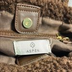 ASPEN Brown Quilted Mini Bag with Sherpa Accents Photo 7