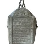 Lounge Fly Gray Backpack with Rounded Top and Embossed Design Photo 0