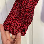H&M NWTred cheetah print button down shirt. Photo 2