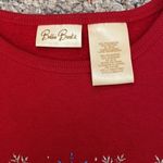 Vintage Bobbie Brooks holiday sweatshirt. Let it snow! Size XL Red Photo 2