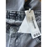 Boohoo NWT Gray Side Split Straight Leg Jean Photo 6