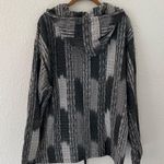 Lightweight Hoodie Popover Top Black Grey Size XL Photo 5