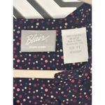 Blair VTG  Ladies Midi Polka Button Down Accented Dot Dress SZ Large Petite Photo 6