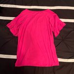Bright pink blouse with ruffle sleeves Photo 3