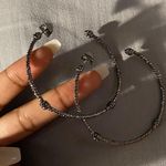 Alexis Bittar Rhodium knotted Hoops Photo 0