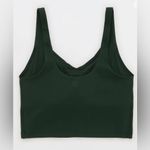 OFFLINE By Aerie Real Me Low Key Longline Sports Bra Green Small NWT Photo 2