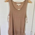 Michael Kors NEW women's XS thin ramie & viscose tank top NWD minor fabric pulls Photo 0