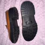 Fashion to figure NEW  Brown Alligator Brown Chunky Y2K Platform Loafers Sz 8 Photo 5