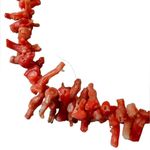 Vintage Branch Coral Necklace Red Photo 2