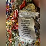 Monteau  Multicolor Floral Patchwork Puff Sleeve Crop Top Photo 3