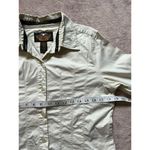 Harley Davidson Off White, Beige Embroidered Women's‎ Cotton Jacket Large Tan Photo 5